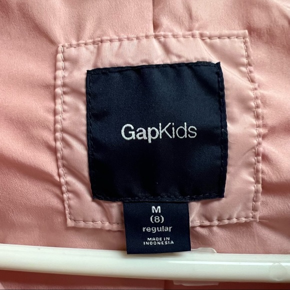 Gap Kids Girls Size 8 Pink Hooded Puffer Jacket w/ Polartec Insulation - Picture 10 of 11